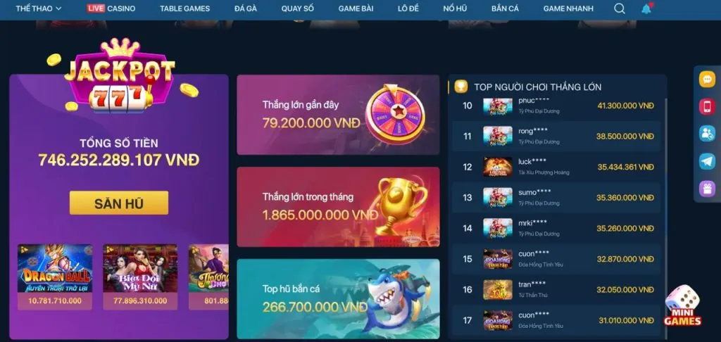 Thưởng Bắn Cá